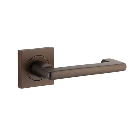 Door TRA21171 Lever Baltimore Return Sqr Rose Sb H52xw52xp58mm