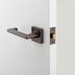 Door TRA21171 Lever Baltimore Return Sqr Rose Sb H52xw52xp58mm