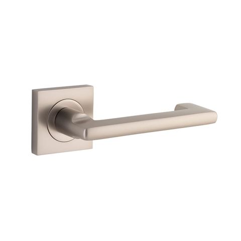 Door TRA21179 Lever Baltimore Return Sqr Rose Sn H52xw52xp58mm