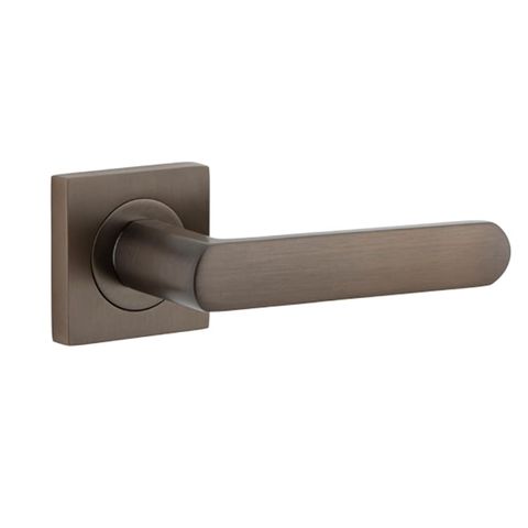 Door TRA21181 Lever Osaka Square Rose Signature Brass H52xw52xp55mm