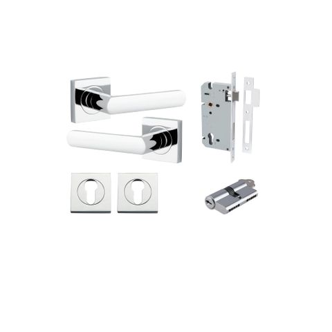 Door TRA21184KENTR60KK Lvr Osaka Sqr Rose Polished Chrome H52XW52XP55 Entr Kit