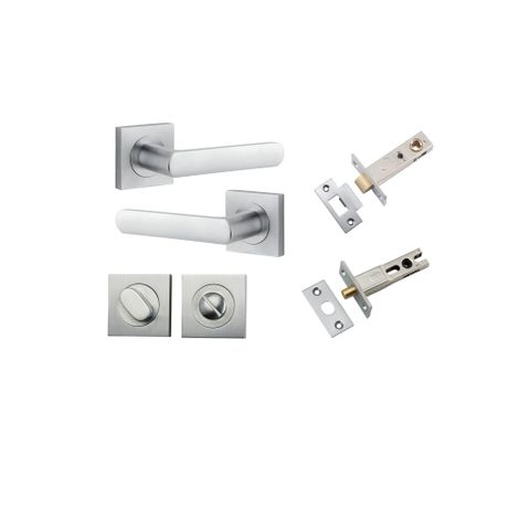 Door TRA21185KPRIV60 Lvr Osaka Sqr Rose Brushed Chrome H52XW52XP55 Priv Kit