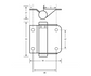 Metlam 109B_HC_SCP-BTF Spring Hinge Ea With Bolt Through Fixings Hold Close SCP