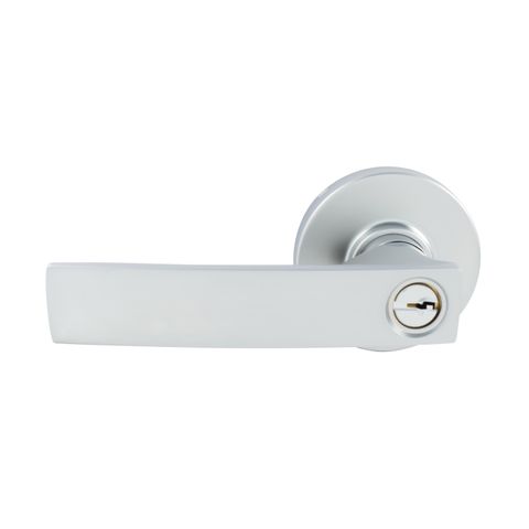 Gainsborough 1940ANG Neue Angular Rnd Entrance Keyed Lever Set with Latch