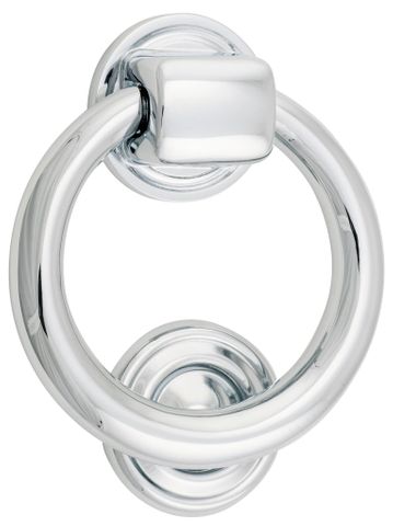 Door TRA9324 Knocker Ring CP D100xp22mm Bp52mm