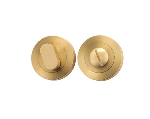 Privacy TRA9361 Turn Concealed Fix Brushed Brass D52xp23mm