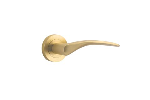 Door TRA9364 Lever Oxford Rnd Rose Sb D52xp64mm