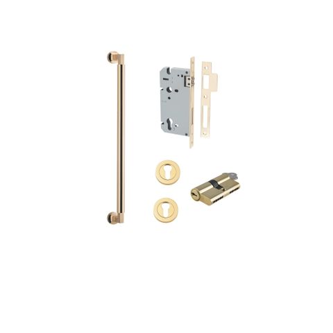 Pull TRA9440KENTR60KK Handle Berlin Euro Pair Polished Brass L485xw22xp63mm