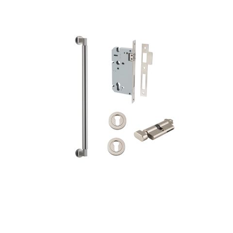 Pull TRA9449KENTR60KT Handle Berlin Euro Pair Satin Nickel L485xw22xp63mm