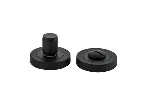 Privacy TRA9453 Turn Berlin Concealed Fix Round Matt Black D52xp35mm
