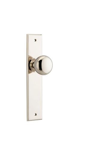 Iver TRA14446 Door Knob Cambridge Chamfered Latch Polished Nickel