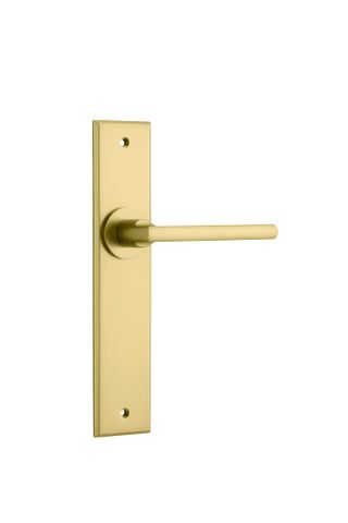 Iver TRA16382 Door Levr Baltimore Chamfered Latch Pair Brush Gold Pvd