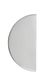 Cupboard TRA21335 Pull Osaka Half Moon Brushed Chrome H150mm Ctc30mm