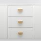 Cupboard TRA21335 Pull Osaka Half Moon Brushed Chrome H150mm Ctc30mm