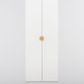 Cupboard TRA21335 Pull Osaka Half Moon Brushed Chrome H150mm Ctc30mm
