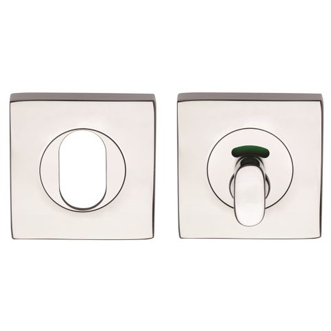 Symphony 1426/7PSC Square Oval Cylinder Escutcheon & Privacy Indicating Turn Kit SC