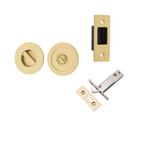 Iver 17182 Round Sliding Door Pull Privacy Kit 38mm