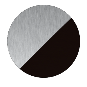 Clear Anodised W/Black Gasket