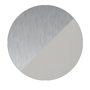 Silver Anodised W/Grey Gasket