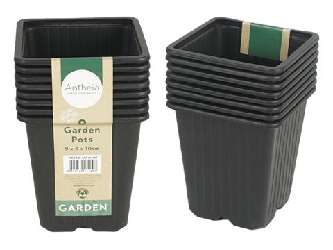 SEEDLING POT SQUARE 9CM 8PK [96/12]