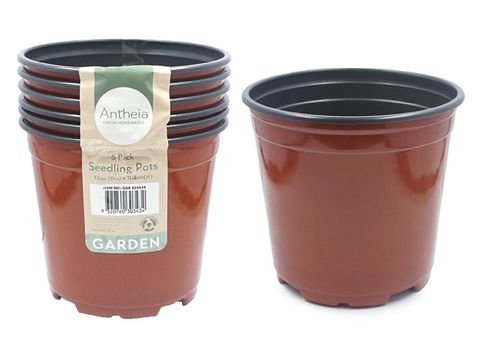 SEEDLING POT ROUND 11CM 6PK [12/0]