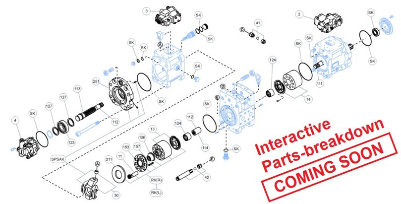 K3V112DT PARTS BREAKDOWN