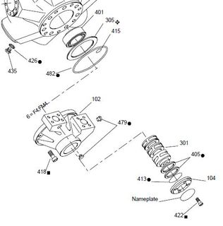 77718 - HMB270 - Valve Housing Kit - F4