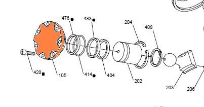 26041 - HMB045/60/80/100 - Cylinder Head Cap