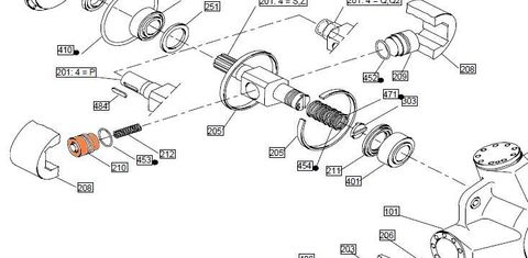 26103 - HMC080 - Displacement Piston - 35 CUBin