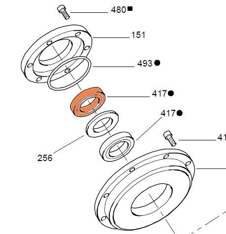 67230 - HMB060/080 - Shaft Seal (HP)