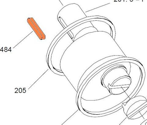 HMB010 - P Shaft Key