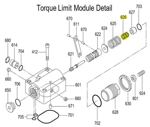 K3VL Low 'L' Inner Spring