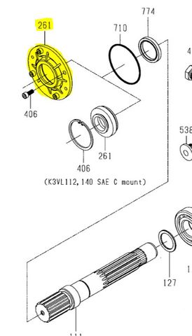 K3VL112/140 - Shaft Seal Cover Standard