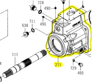 K3VL45/60 -  Pump Casing SAE B for Power Control