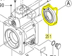 K3VL112/140 - Swash Plate Support RH