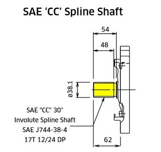 2924250-0638 - Splined T Shaft