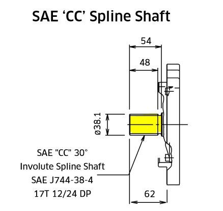 2924250-0638 - Splined T Shaft