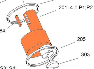 74541 - HMB125 - P P1 Shaft