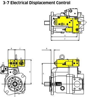 K3VL200 'E0' Displacement Controller