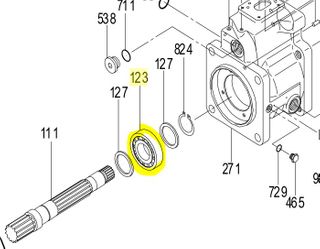 K3VL112/140/K3V112 - Roller Bearing