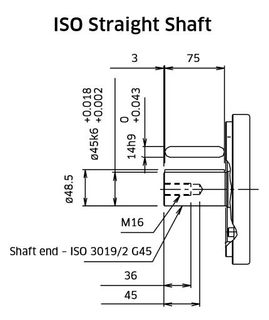 K3VL112/140 - 'M' ISO Metric Keyed Shaft with TD