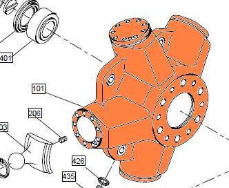 27735 HMC125 - Motor Case