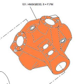 27916 - HMB030 - Motor Case - Side Ports