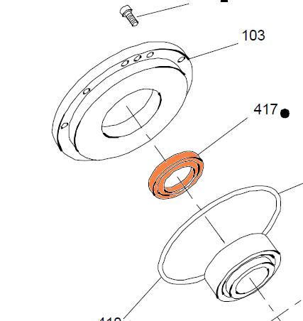 60675 - HMB270-400/HMHDB125-400 - Shaft Seal 4" ID