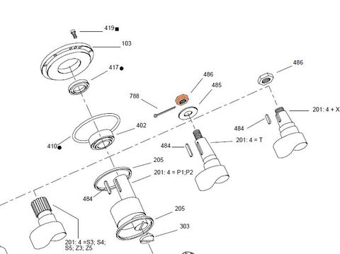 HMB200/270 - Nut for Taper Shaft