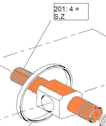 HMC080 - Splined Shaft Sub Assy Splined Mark 1