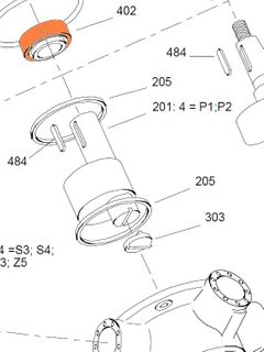 88278 - HMB125/150/200/400 - Front Bearing