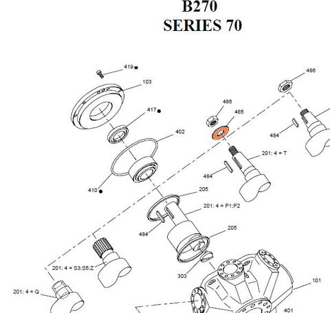 23630 - HMB270 - T Shaft Washer