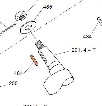 24354 - HMB080 - Key T Shaft .750in x .750in x 3.730in