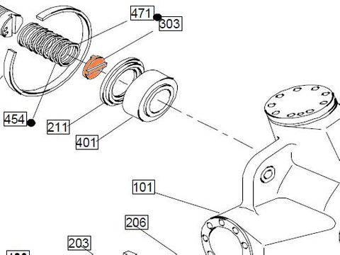 27485 HMC080-270 - Oldhams Coupling Steel 4,0200